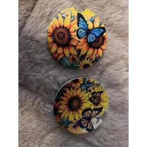 2 pair car coasters new